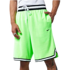 Nike dri-fit DNA 3.0 basketball shorts lime glow green black white small S 10"